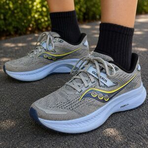 Saucony Guide 15 Womens 8 Running Shoes Gray Blue PWRRUN S10810-15